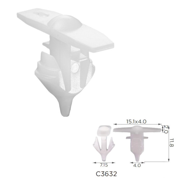 Клипса уплотнителя Volkswagen 7H0837485 (C3632)