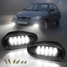 Протитуманні LED Фари для Daewoo Lanos Sens LW 50W 6000K Алюмінієвий корпус (DW-037 LED-W)