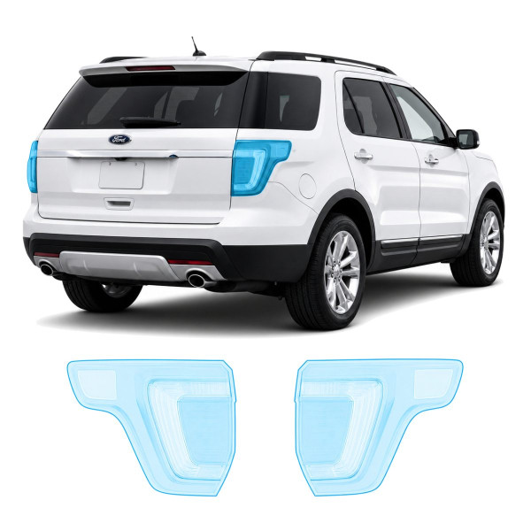 Антигравийная защитная бронепленка по лекалам для Ford Explorer (US) V 2011-2019 - задние фонари стопы