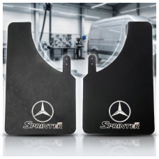 Брызговики универсальные Mercedes Лого и надпись 440 x 270 мм Speed Master 2 шт