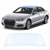 Антигравійна захисна бронеплівка за лекалами для Audi A4 B9 2015-2019 - зона даху