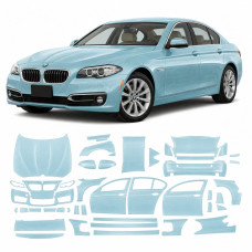 Антигравийная защитная бронепленка по лекалам для BMW 5 Series F10 facelift 2013-2017 - полный кузов