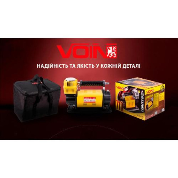 Автомобільний компресор VOIN OFF ROAD MASTER 150psi 45A 160л клеми (VL-710)
