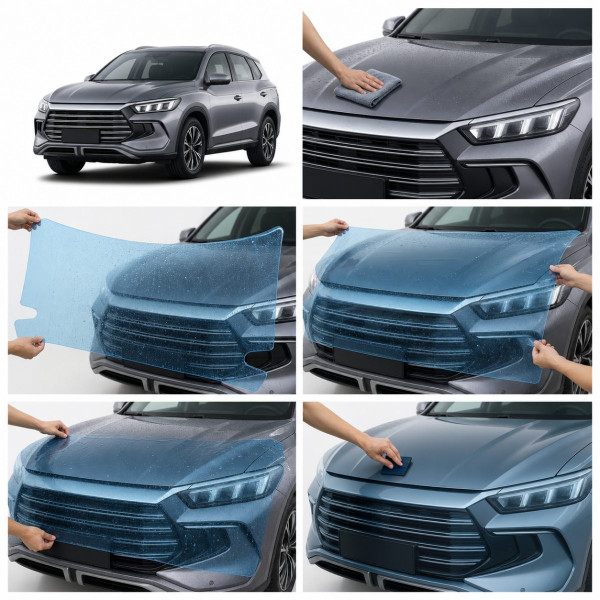 Антигравійна захисна бронеплівка за лекалами для BYD Song Pro I facelift 2023- дзеркала