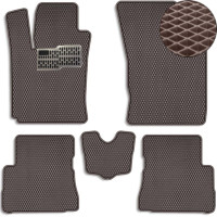 Килимки в салон EVA для Hyundai Getz 2005-2008 з підп'ятником Коричневі 5 шт