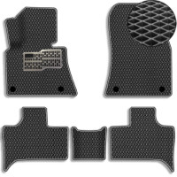 3D EVA Коврики в салон для BMW X5 (E53) 1999-2007 С подпятником Черные 5 шт