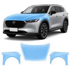 Антигравийная защитная бронепленка по лекалам для Mazda CX-5 III 2025- капот и передние крылья
