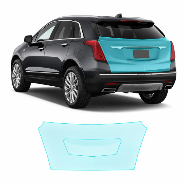 Антигравийная защитная бронепленка по лекалам для Cadillac XT5 I 2016-2019 - зона крышки багажника