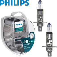Автолампа галогенна Philips X-treme Vision +150% H1 12V 55W 3450K 2 шт Оригінал (12258XVPS2)