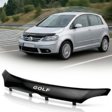 Дефлектор капота мухобойка Volkswagen Golf V plus 2003-2008 (Vip Tuning) VW32