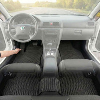 Килимки в салон EVA Skoda Octavia Tour 1996-2008 VW Golf 4 Повний Комплект з перемичкою 5 шт