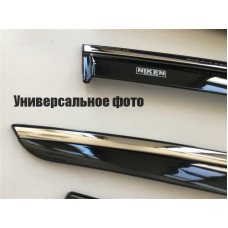 Дефлекторы окон ветровики Ford Focus 2005-2008 с хром молдингом (047fo100201)