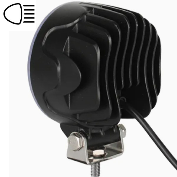 LED фара Brevia EPISTAR Sport Далеке світло 10-30V 12W (4x3W) 880Lm Алюмінієвий корпус IP68 (10601RSX1)