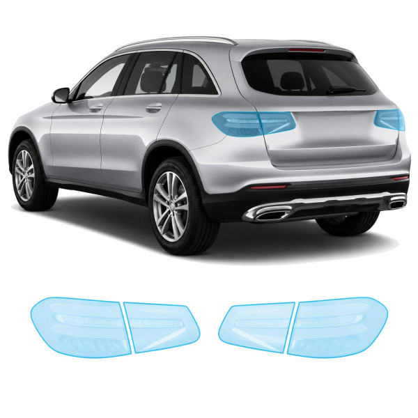 Антигравійна захисна бронеплівка за лекалами для Mercedes-Benz GLC X253 2015-2019 - задні ліхтарі стопи