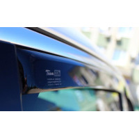 Дефлекторы окон ветровики Daewoo Lanos / Sens 1997- 4D накладные, кт - 4 шт 21417