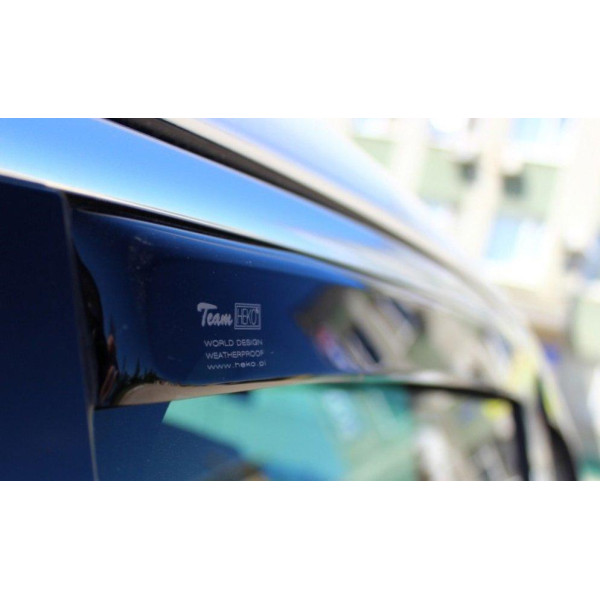 Дефлектори вікон вітровики для Daewoo Lanos / Sens 1997- 4D накладні, кт- 4 шт 21417