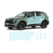 Антигравійна захисна бронеплівка за лекалами для Kia Sportage NQ5 2021-2024 - зони дверей і стійки вікон