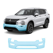 Антигравийная защитная бронепленка по лекалам для Mitsubishi Outlander IV facelift 2025- передний бампер