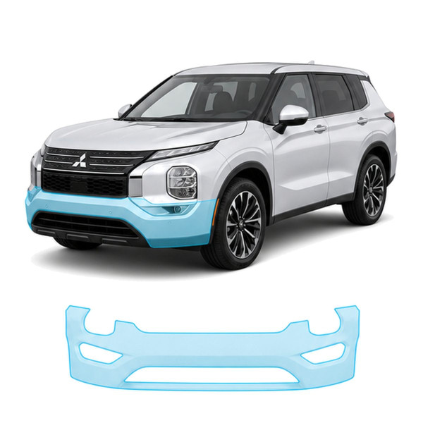 Антигравійна захисна бронеплівка за лекалами для Mitsubishi Outlander IV facelift 2025- передній бампер