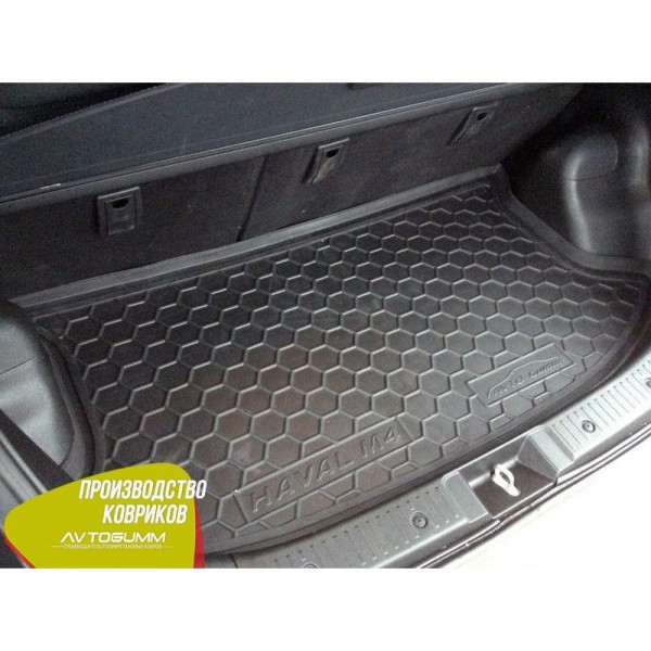 Автомобильный коврик в багажник Great Wall Haval M4 2012- Резино - пластик