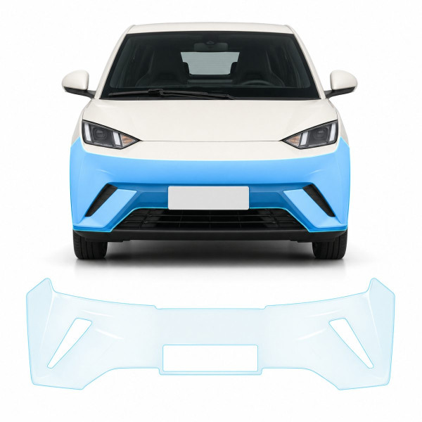 Антигравийная защитная бронепленка по лекалам для BYD Seagull (Dolphin Surf) I 2023- передний бампер
