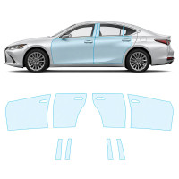 Антигравійна захисна бронеплівка за лекалами для Lexus ES XV70 2018- зони дверей і стійки вікон