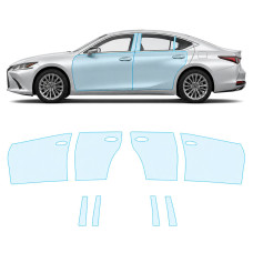 Антигравийная защитная бронепленка по лекалам для Lexus ES XV70 2018- зоны дверей и стойки окон