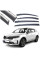 Дефлектори вікон вітровики Benke для Kia Sorento 2020- Хром Молдинг Із Нержавіючої Сталі 3D