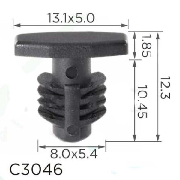Кліпса ущільнювача Hyundai, Kia (864381R000, 86438-1R000, 10664) (C3046)