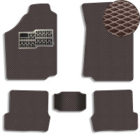Коврики в салон EVA для Chery Amulet 2003- с подпятником Коричневые 5 шт
