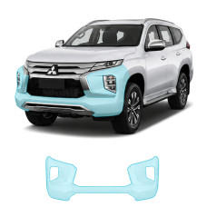Антигравійна захисна бронеплівка за лекалами для Mitsubishi Pajero Sport III facelift 2019- передній бампер