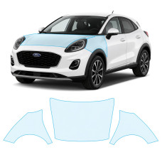 Антигравийная защитная бронепленка по лекалам для Ford Puma I 2019- капот и передние крылья