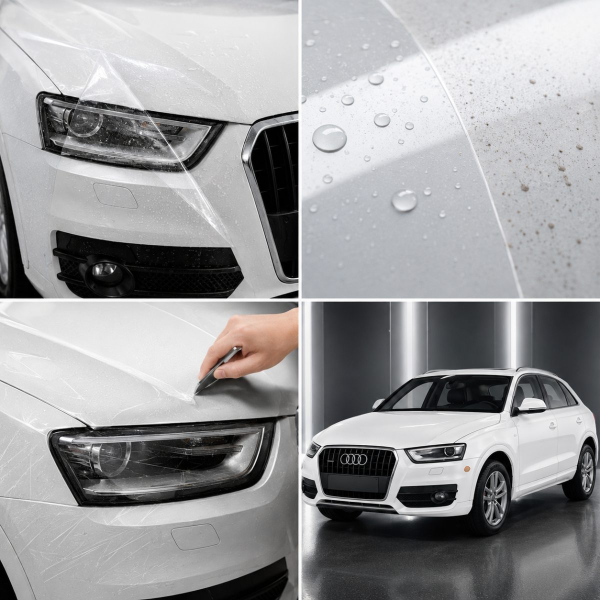 Антигравійна захисна бронеплівка за лекалами для Audi Q3 8U 2011-2018 - задні ліхтарі стопи