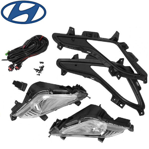 Протитуманні фари для Hyundai Elantra 2014-2016 12V 27W з проводкою (HY-691W)