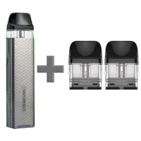Многоразовый Pod-Набор Vaporesso Xros 3 Mini 1000mAh 2 мл (Картриджей 1 ОМ 3 шт) Space Grey Космический Серый