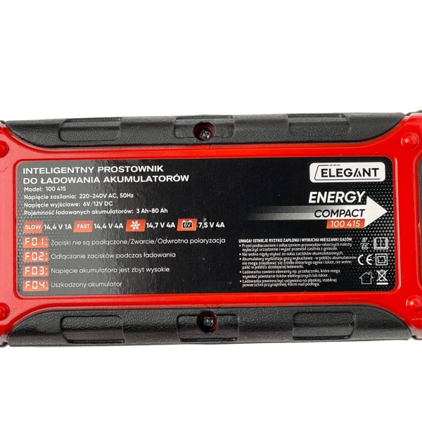 Автоматическое импульсное зарядное устройство Elegant Compact 6-12 V / 4 А (EL 100 415)