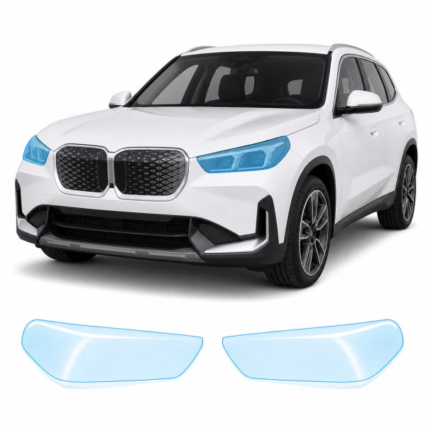 Антигравійна захисна бронеплівка за лекалами для BMW iX1 U11 2022- оптика (фари та ПТФ)