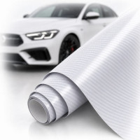 Автомобильная Пленка ПВХ 3D Карбон Прозрачный 1.52 Метра х 10 см 160 микрон (CL-3DCF-15)