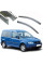 Дефлектори вікон вітровики Benke для Volkswagen Caddy 2003-2015 Хром Молдинг З Нержавіючої Сталі 3D (BVWCD1523-W/S)