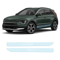 Антигравійна захисна бронеплівка за лекалами для Kia Niro SG2 2022- нижня зона кузова пороги