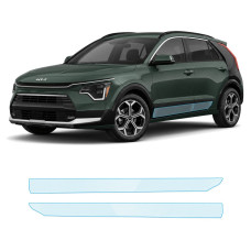 Антигравійна захисна бронеплівка за лекалами для Kia Niro SG2 2022- нижня зона кузова пороги