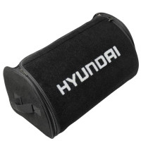 Органайзер саквояж в багажник для Hyundai с логотипом Черный