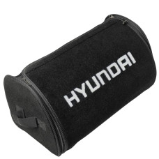 Органайзер саквояж в багажник для Hyundai з логотипом Чорний