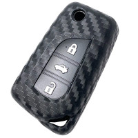 Чехол для автоключей Toyota Силикон Carbon Оригинал (1003) (3895)