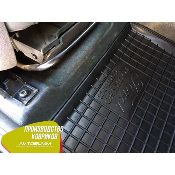 Передні килимки Ford Connect (2002-2013) з бортиком поліуретан чорні 2 шт (Avto-Gumm)