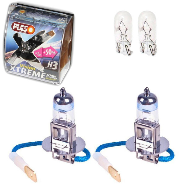 Автолампа галогенная Pulso H3 PK22S 12V 55W +50% X-treme Vision plastic box 4 шт