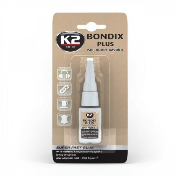 Супер Клей Универсальный K2 Bond Bondix Plus Сверхпрочный 10 гр (B101)