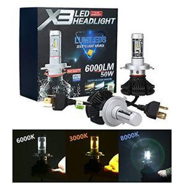 LED лампи автомобільні Philips ZES H11 / H8 радіатор 6000Lm LumiLeds X3 / 50W / 6000K плівки в к-ті / IP67 /
