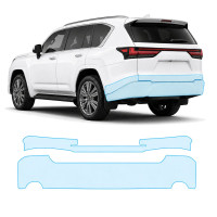 Антигравійна захисна бронеплівка за лекалами для Lexus LX J300 2021- задній бампер
