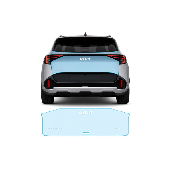 Антигравийная защитная бронепленка по лекалам для Kia Sportage NQ5 facelift 2025 - зона крышки багажника